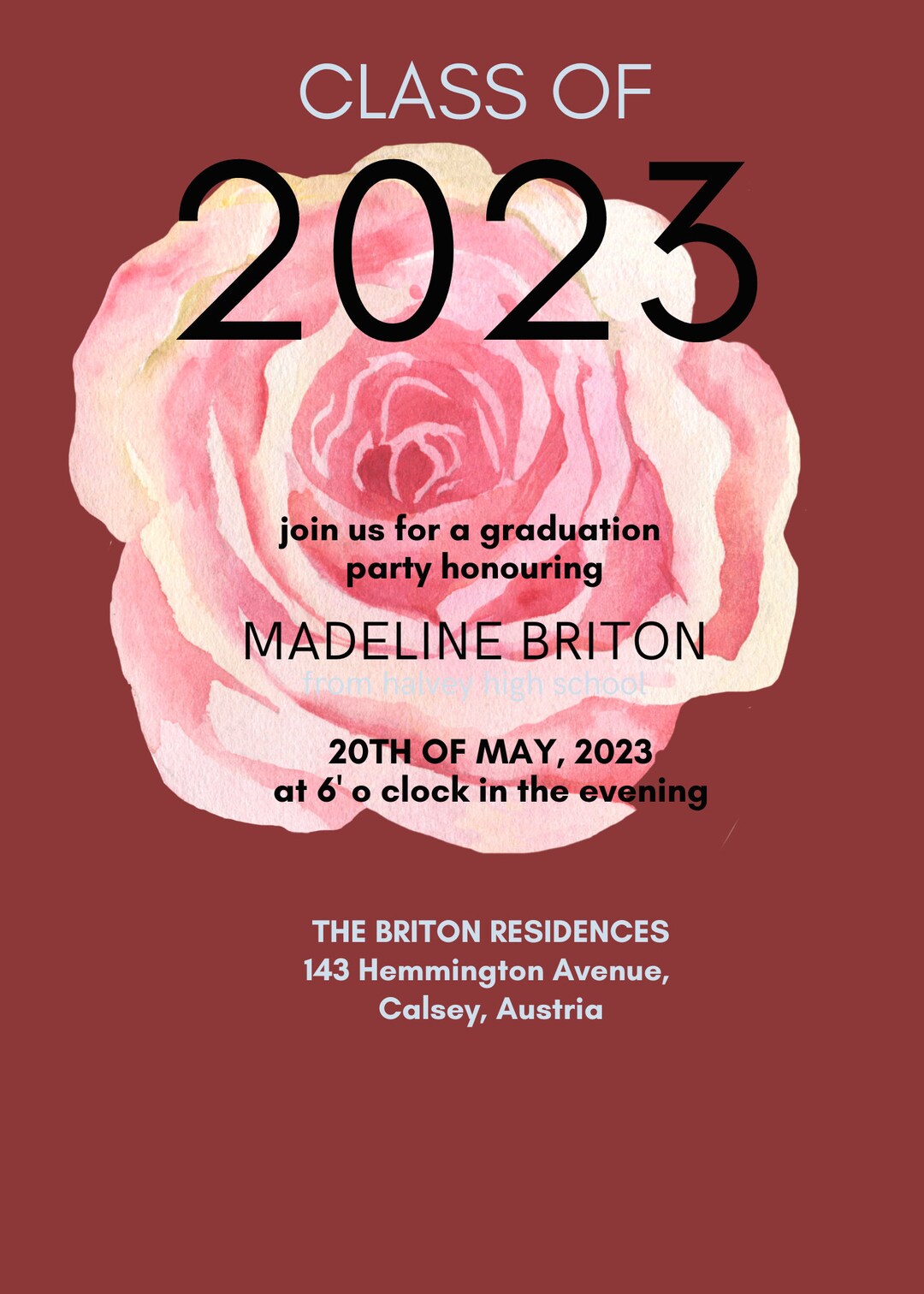 Customizable Graduation Invitation Etsy