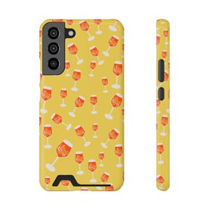 Aperol Spritz Handyhülle / Handyhülle für Ipone und Samsung mit Kartenfach