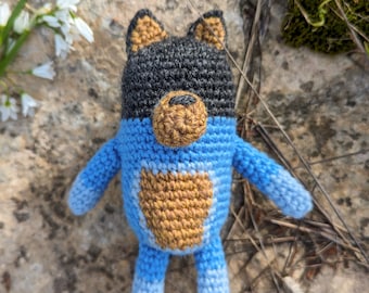 Bandit Crochet Pattern: Bluey-Inspired Amigurumi Doll (PDF Pattern)