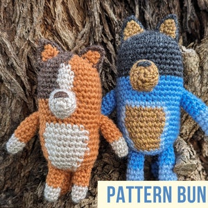 Bluey Crochet Pattern Bundle: Bandit & Chilli Amigurumi (PDF Patterns)