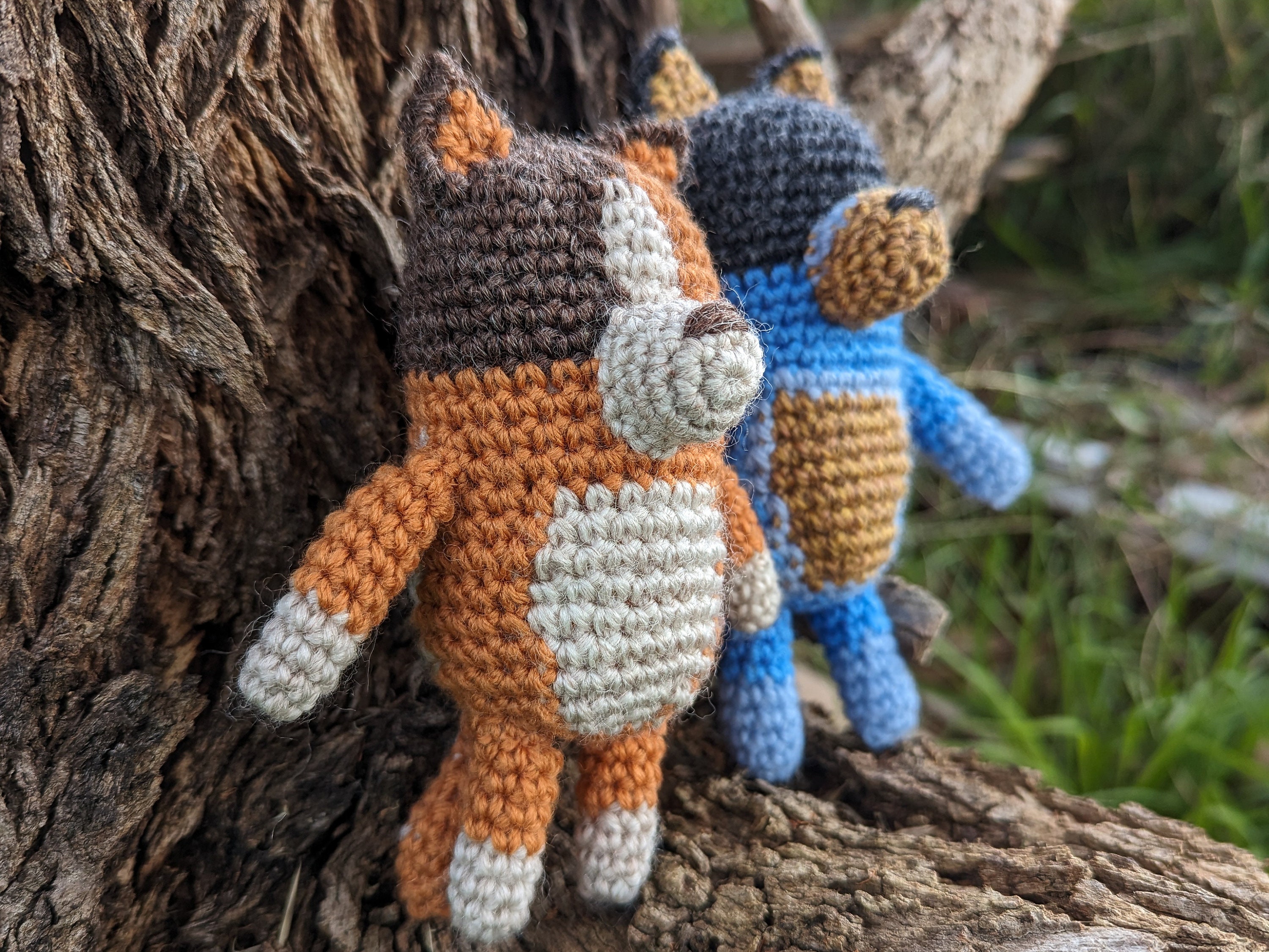 Bluey Crochet Pattern Bundle: Bandit & Chilli Amigurumi (PDF Patterns ...