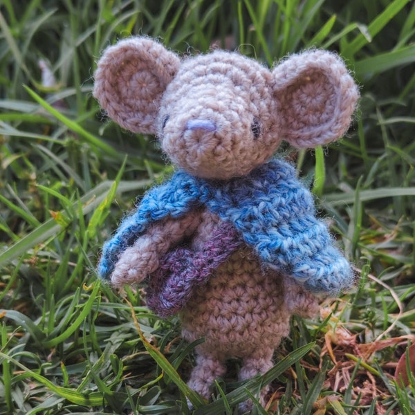 Crochet Pattern PDF: Saoirse the Mouse • toddler present, child gift, stuffed animal, toy, amigurumi, pattern tutorial, fantasy, redwall