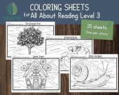 AAR Level 3 Coloring Pages: Homeschool Reading Supplement (Digital Download)