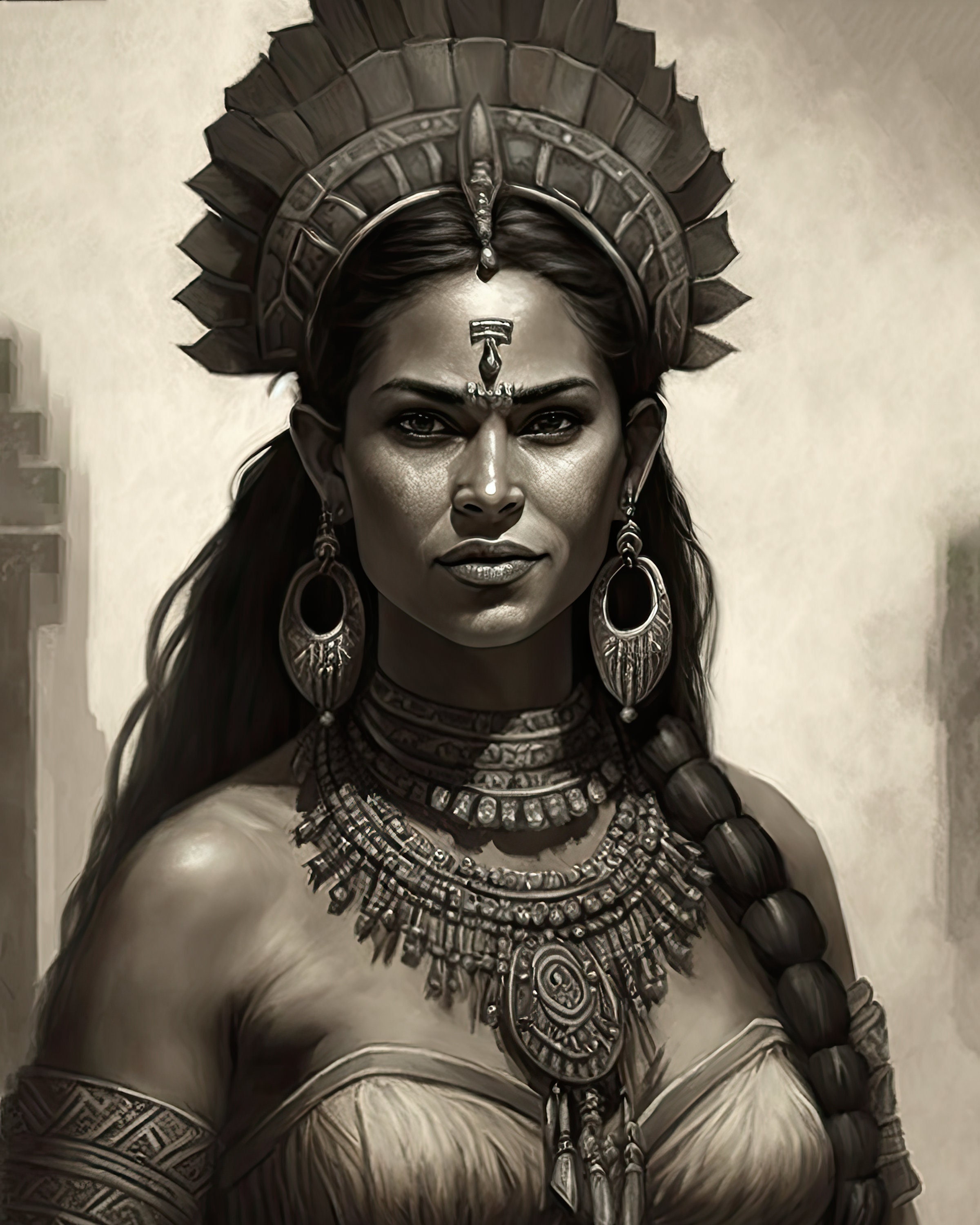 Aztec Warrior Woman
