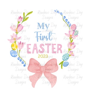 My First Easter, Easter PNG, Easter Design, Cricut file, Sublimation Design, Baby Easter Design, Easter Digital File.