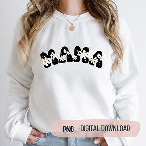 Archivo digital, Mamá PNG, Diseño de camiseta de mamá, Archivo Cricut, Diseño de sublimación, Regalo del día de la madre.