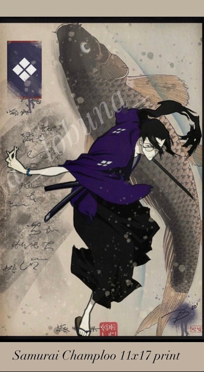 Samurai Champloo 'jin' Art Print: Anime Manga, 11x17 Archival