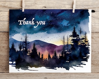 Dusky Mountain Thank You Notes