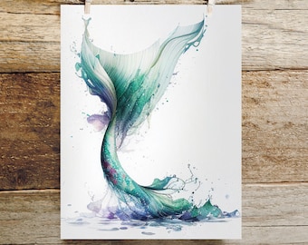 Mermaid Tail Notecard Set