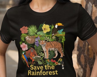Save The Rainforest T-Shirt, Rainforest Shirt, Rainforest Tee