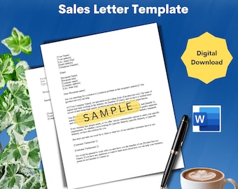 Customizable Sales Letter Template in Microsoft Word