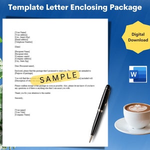 Paquete adjunto de carta personalizable