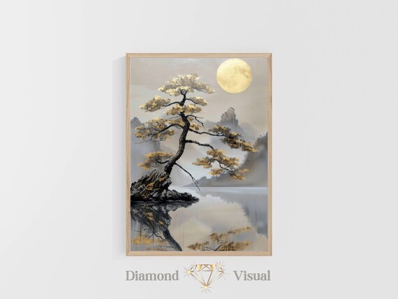 Whimsical Wonders - Japanese Landscape Art | Prints | Minimalist Home Decor | Wall Art | Digital Download | Gift Idea | Print