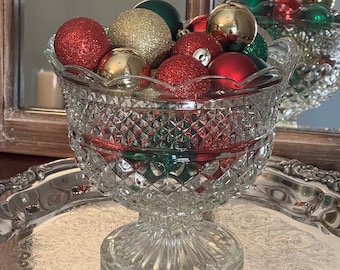 Vintage Wexford Anchor Hocking Centerpiece Pedestal Bowl/Compote