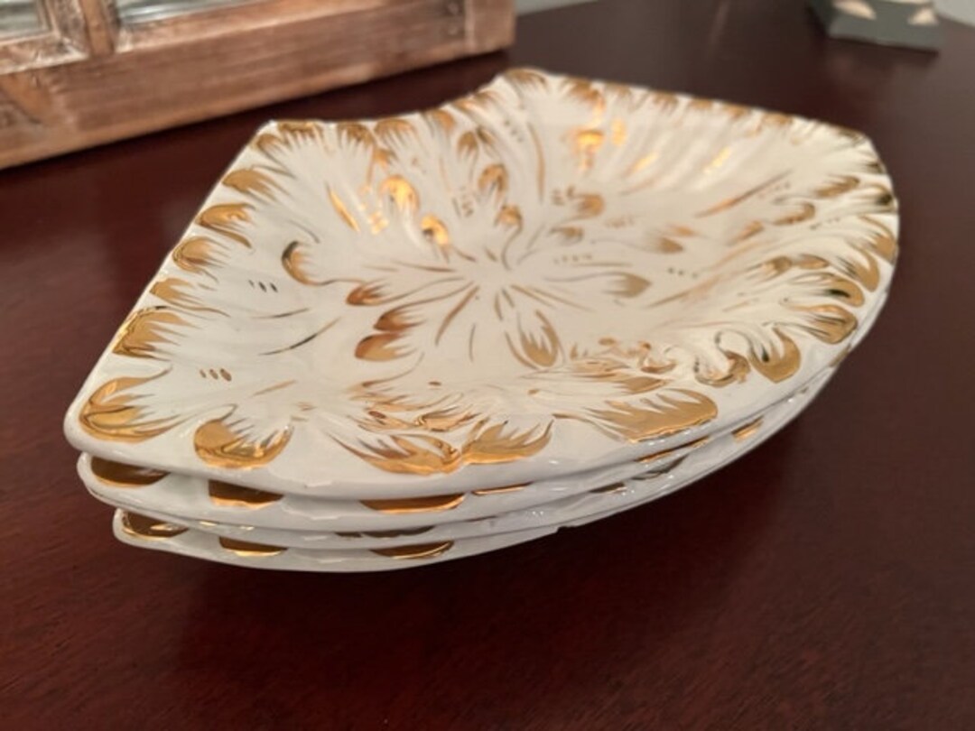 Vintage Appetizer Plates SELLING 4 AS SET Etsy