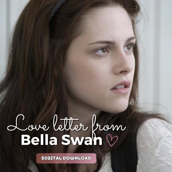 Love Letter Bella Swan kristen stewart Twi Light Saga Vampire Edward Cullen Gift Vintage-style tw!light fan goodie twiligt robert pattinson