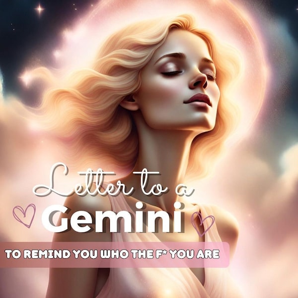 Comfort Letter Gemini Zodiac Sign Birthday Gift For Gemini Astrology Birth Chart Reading Spiritual Energy Gemini Star Sign Astrology Art