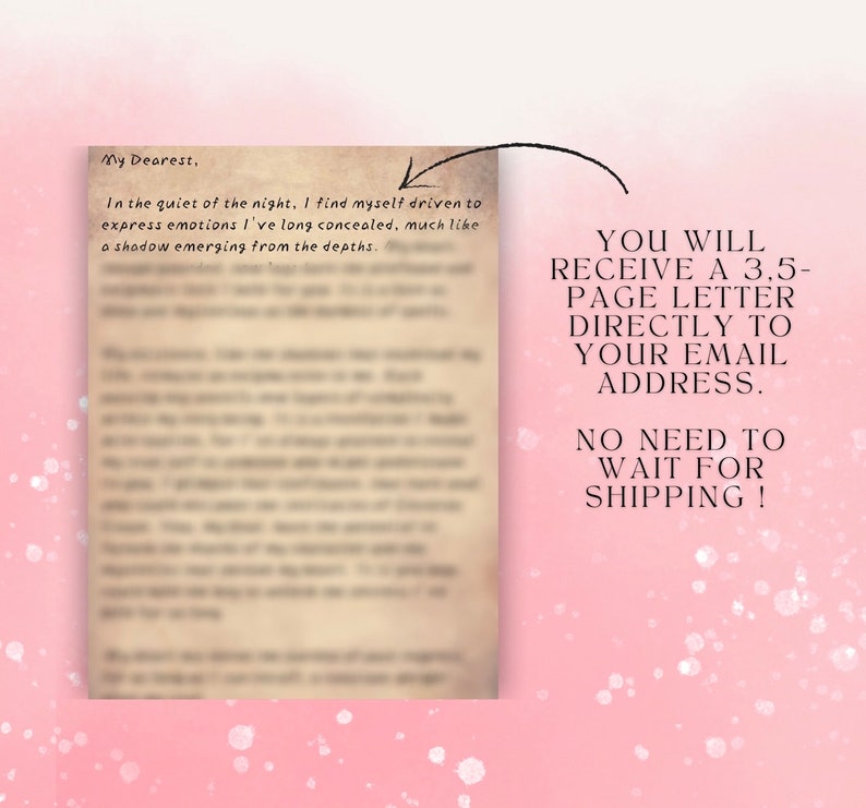 Severus Snape Love Letter Comfort Character Letter Customized HP Gift ...