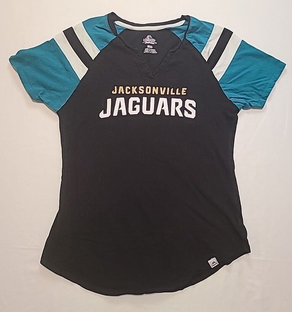 Majestic Womens Size M Jacksonville Jaguars NFL V 