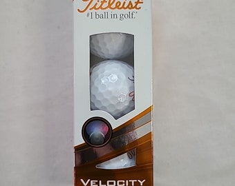 Lot de 3 balles de golf Titleist Velocity, blanc neuf dans la boîte