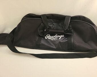 Rawlings 35" Baseball / Softball Black Bat Glove Equipment Bag Straps Fence Clip