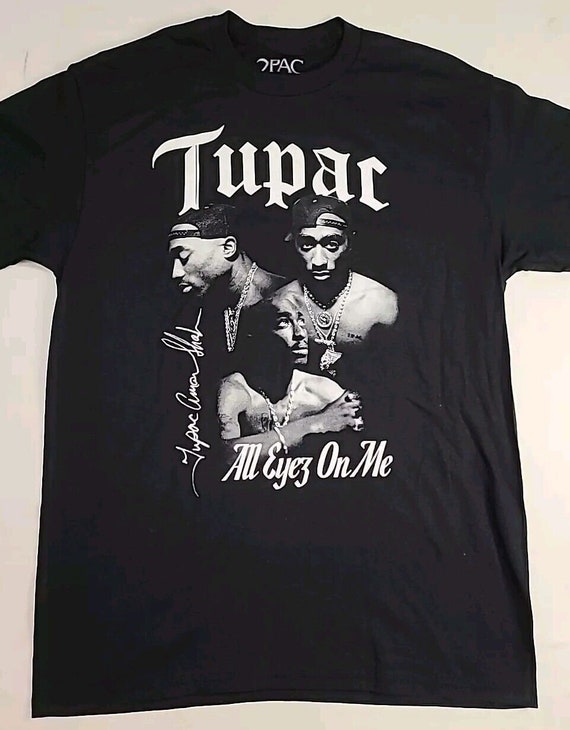 Tupac Black All Eyes On Me Short Sleeve T Shirt Ad