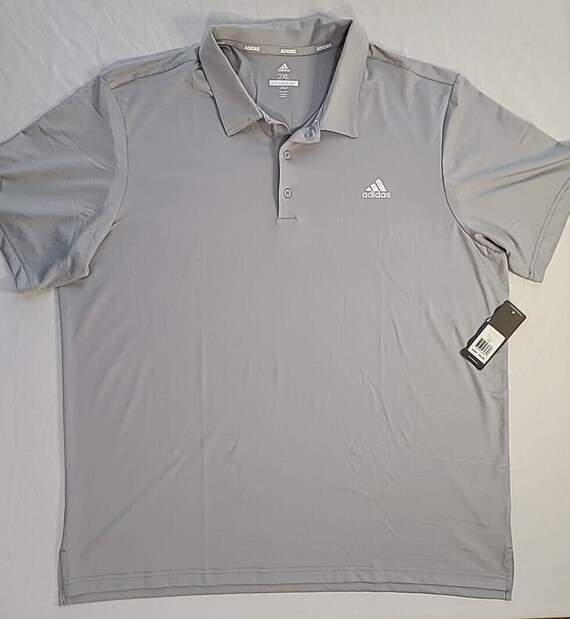 Adidas Golf Mens Size XXL Golf Polo Shirt Gray W/ 