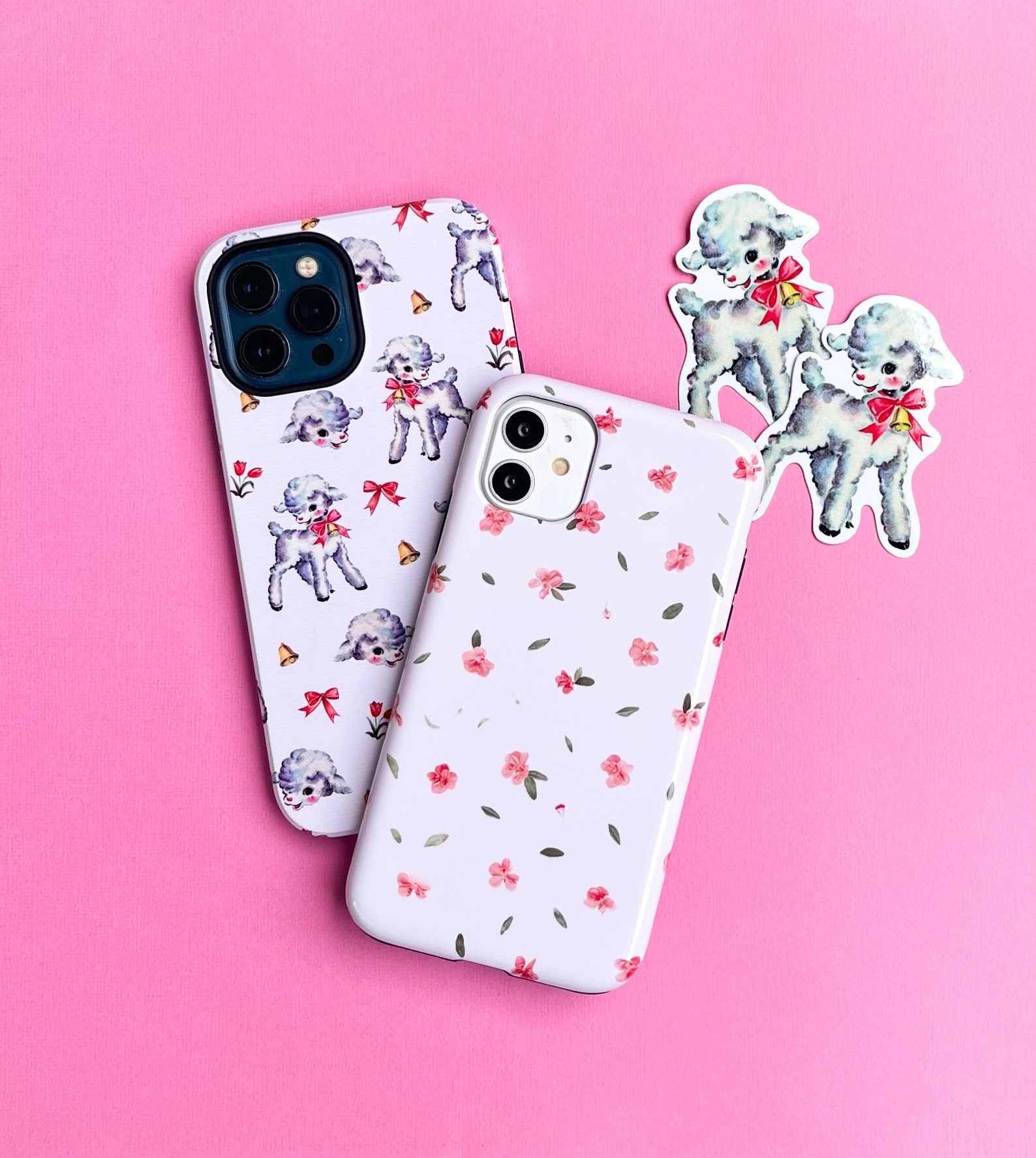 Pink Cbj Pink Coquette Aesthetic Baby Lamb Baby Animals Tough Protective iPhone ...