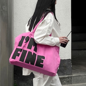 Victoria Secret Pink Stripe Canvas Large Palm Beach Tote Bag