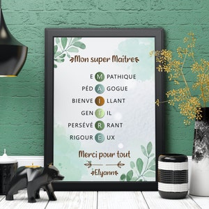 Personalized master poster - Master definition poster - Master quality poster - Personalized master gift - End of year master gift