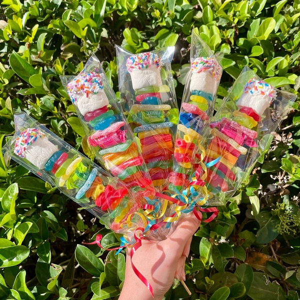 10+ Candy Kabobs! Personalized Birthday Party Favors-Party Decor, Birthday Candy, Kids Birthday Party Favor, Candy Skewer, Candy, Kids Candy