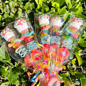 10+ Custom Candy Kabobs! Birthday Party Favors, Party Decor, Birthday Treat, Kids Birthday Party Favor, Candy Skewer, Candy, Kids Candy