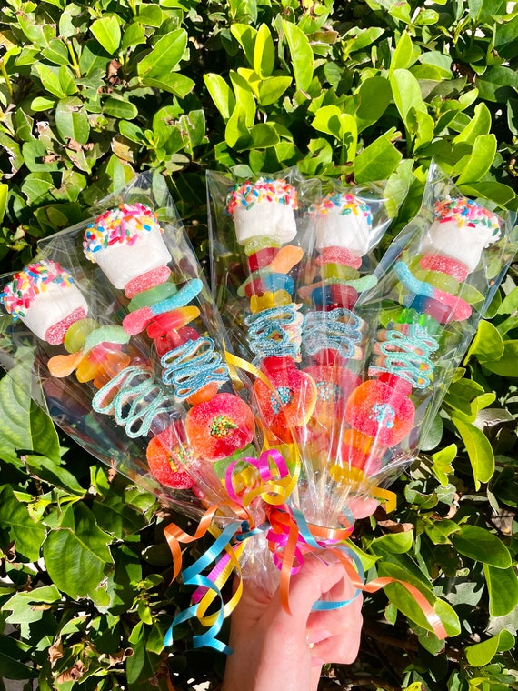 Kids Birthday Candy Kabobs 15 Kids Birthday Party Favors, Kids Party Bags,  Birthday Candy, Kids Birthday Party Favor, Candy Skewer, Candy 