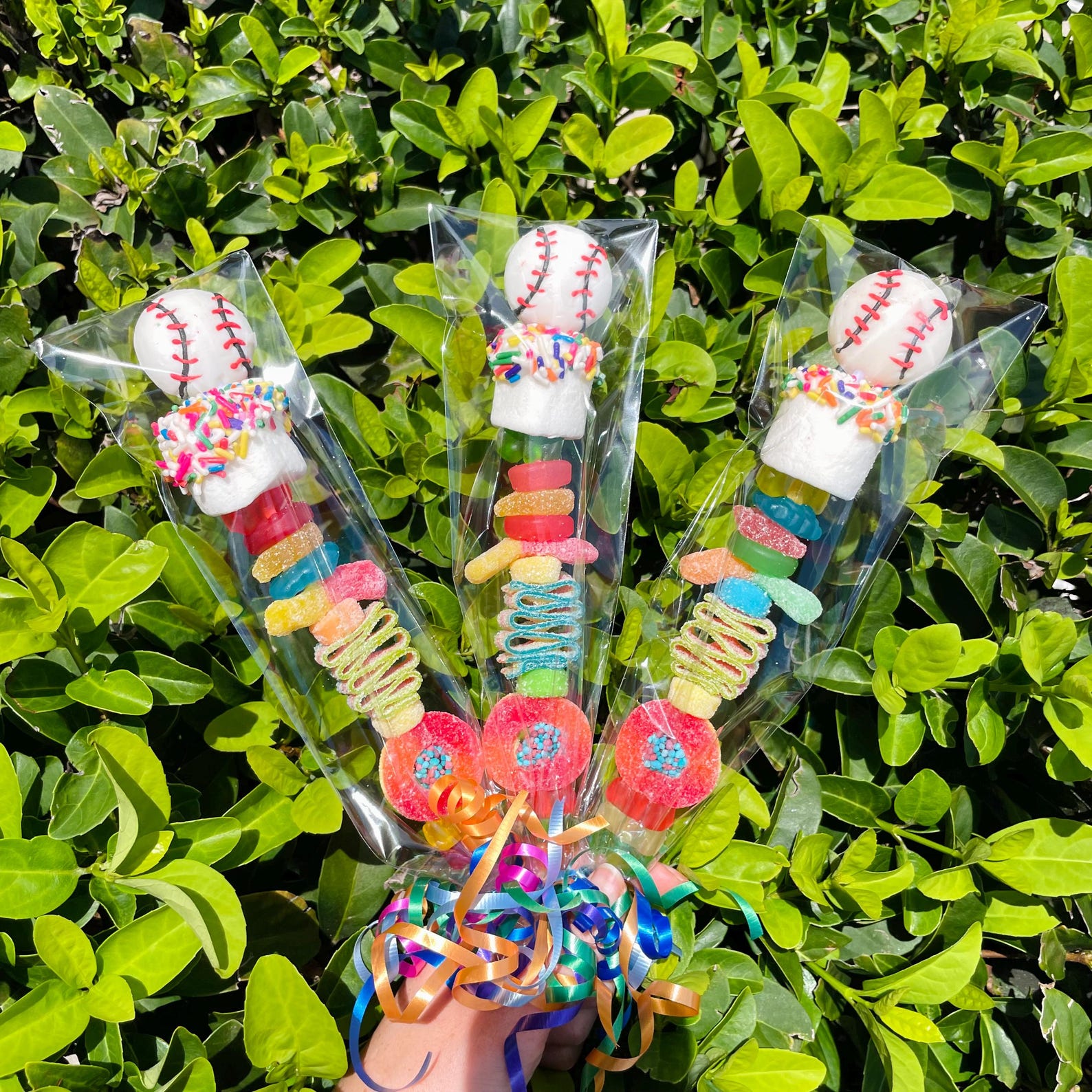 10+ BASEBALL Candy Kabobs! Personalized Party Favors, Baseball Party ...