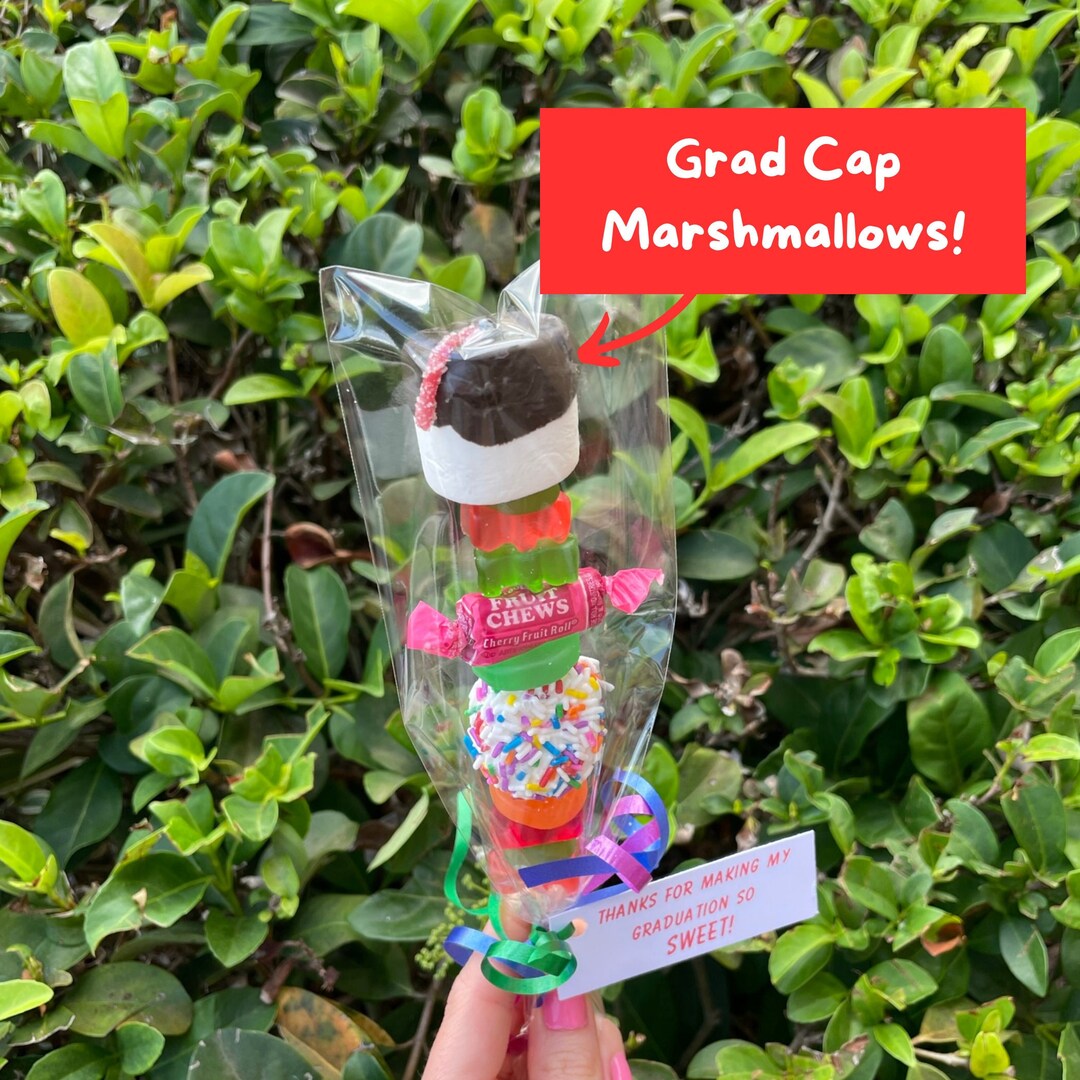 15 GRAD Cap Candy Kabobs Graduation Party Favors Party Etsy