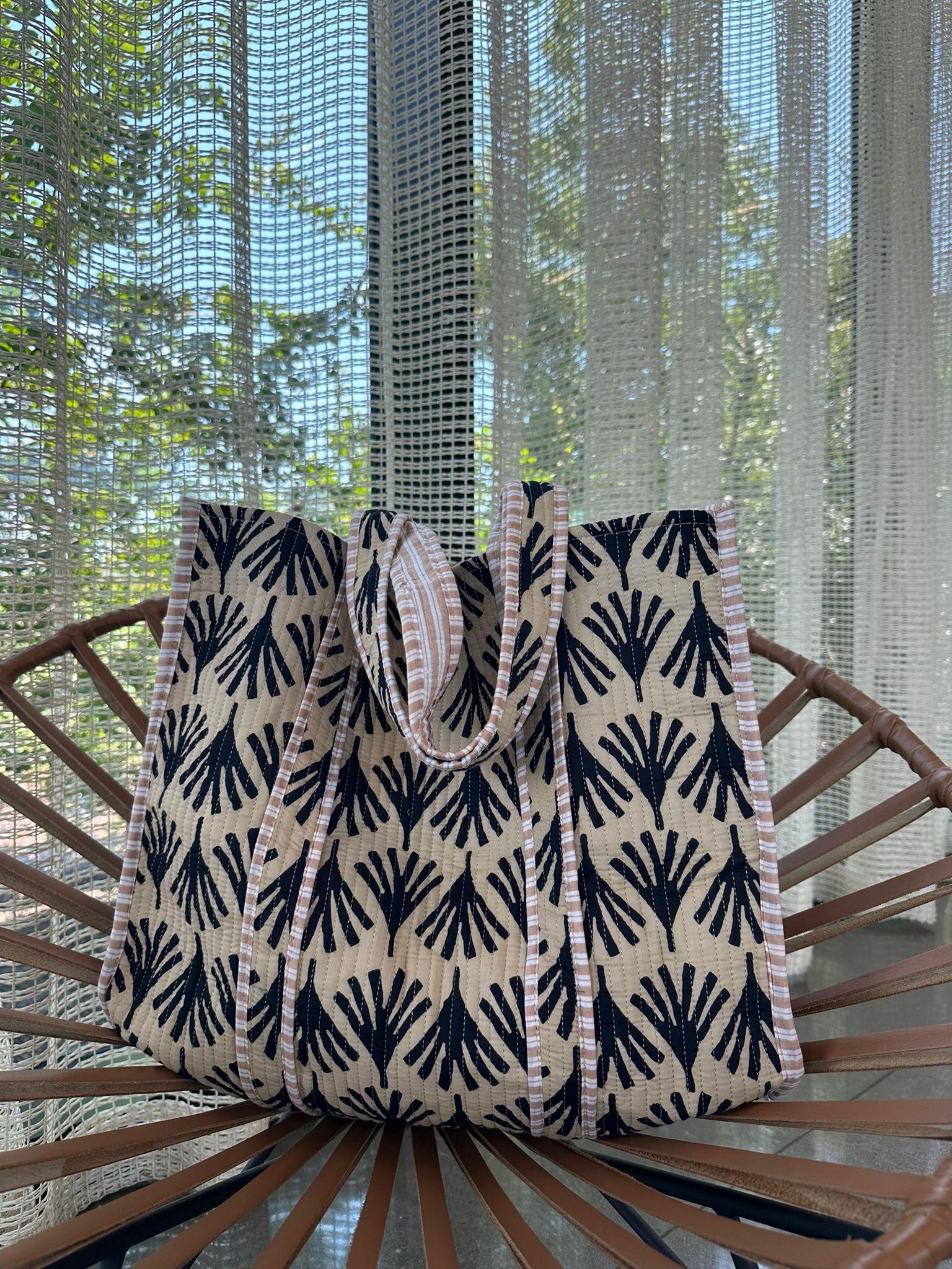 The Essential Handmade Cotton Quilted Tote Bag
