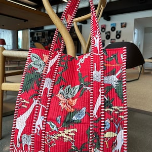 The Essential Handmade Cotton Quilted Tote Bag