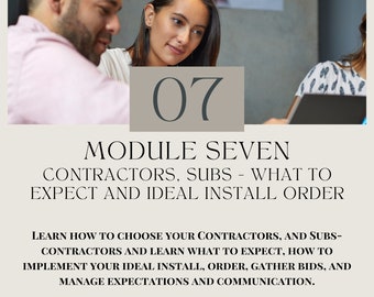 Kitchen Design Course - Module 7 What to Know about Contractors for DIY Home Remodel Kitchen Design