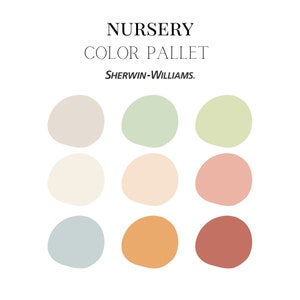 Kinderzimmer Farbkonzepte, Moderne Palette, Sherwin Williams, Innenanstrich, Moderne Farbe, Innenanstrichfarbe