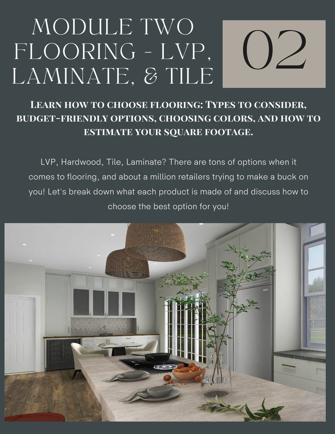 Kitchen Design Course Module 2 All About LVP, Laminate, and Tile How to