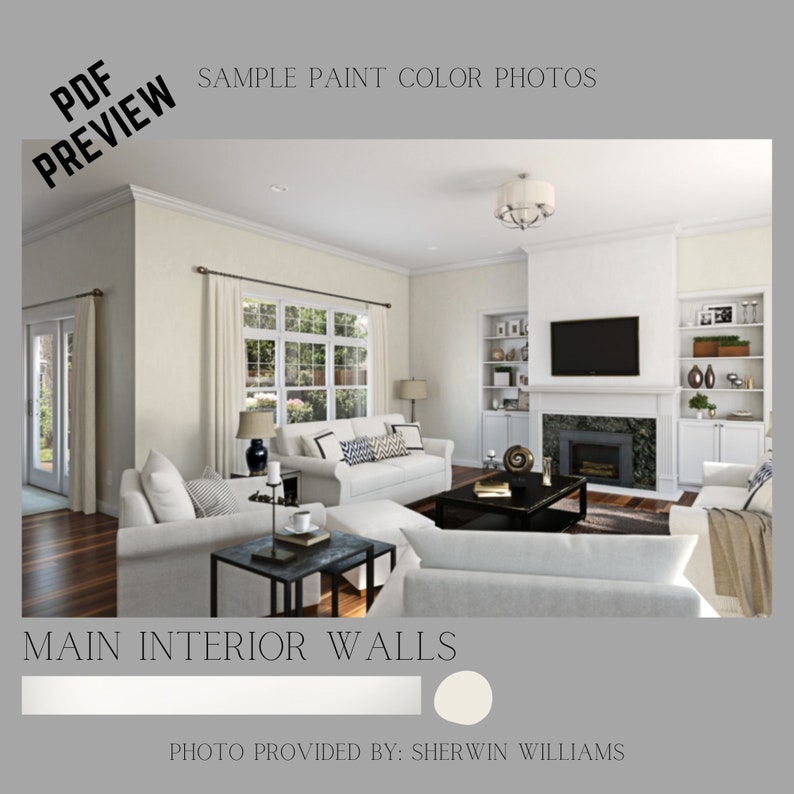 Whole House Paint Concepts, Modern Palette, Sherwin Williams, Interior Paint Scheme, Whole House Modern Paint, Interior Paint Color image 6