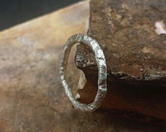 Any Size Dainty Molten Ring