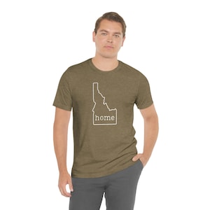 Idaho. PNW. Noroeste pacífico. Camiseta de manga corta de punto unisex. Bella + Lienzo