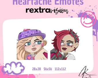 Vi & Caitlyn Inspired Twitch Emotes: Arcane League of Legends Fan Art