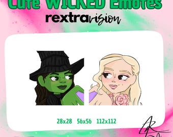 Wicked Movie Emote Set: Glinda & Elphaba Inspired Gaming Emotes