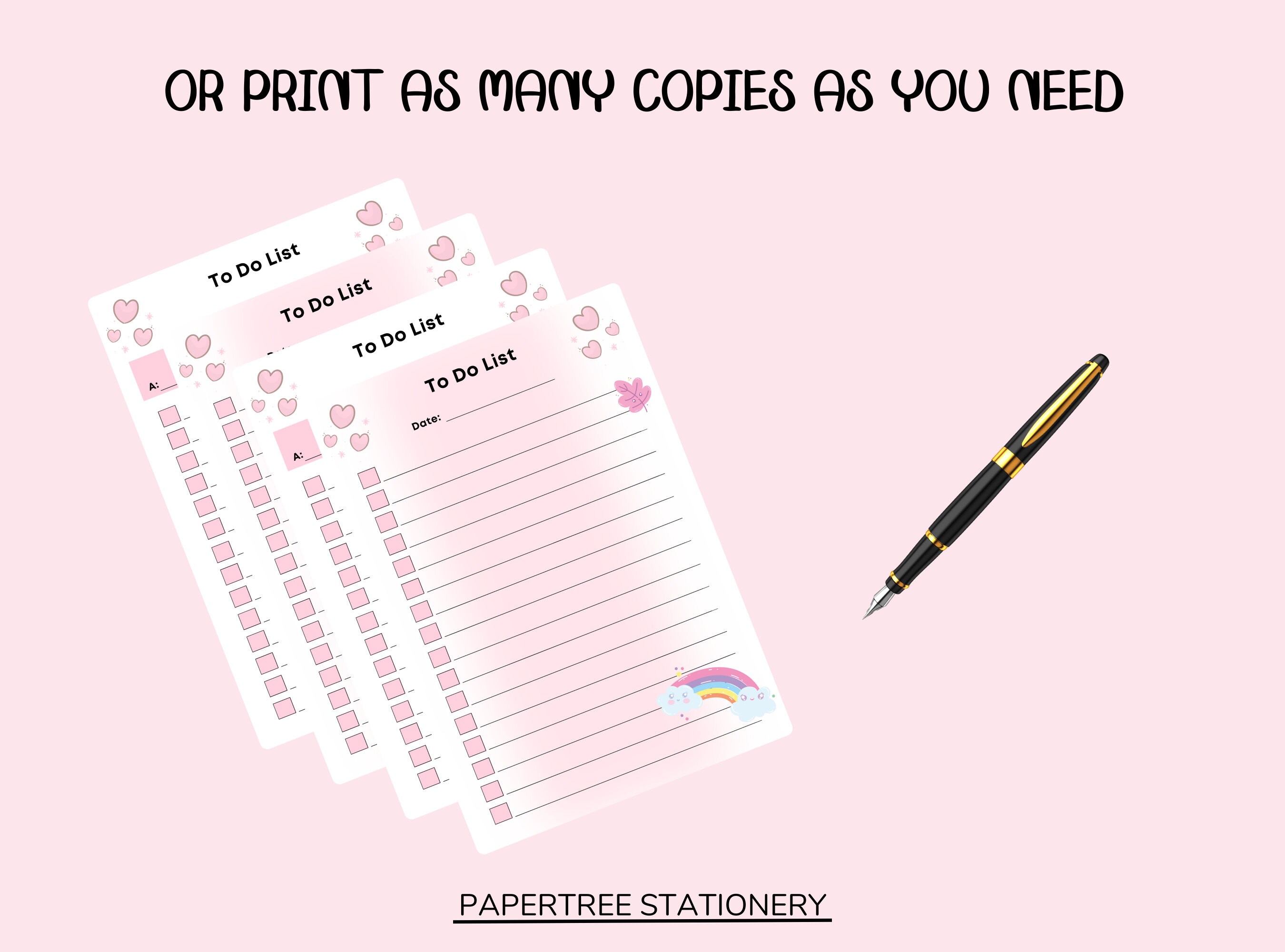 Kawaii to Do List Printable PDF Todo List Instant - Etsy Australia