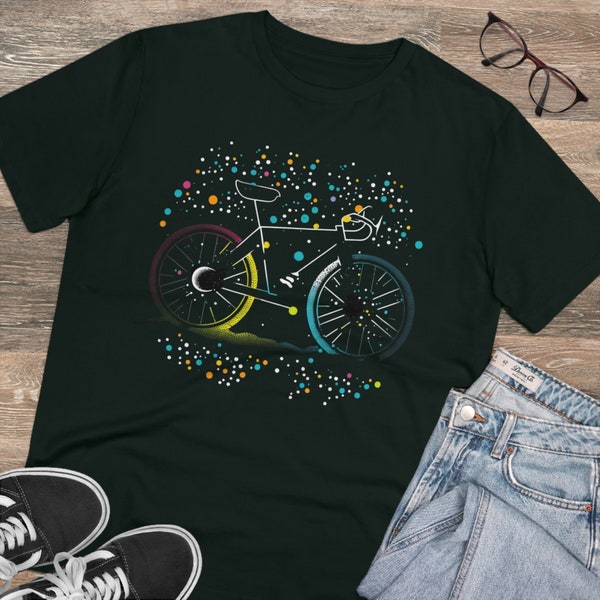 RGBike | Bike Shirt | Bicycle T Shirt | gravel bike | racing bike | biking | original design | Comics | Colorful | Black