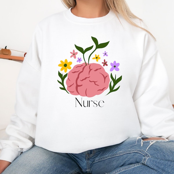 Brain Nurse sweater, Comfy Nurse sweater, Best gift for Nurses, Nurse Appreciation gift sweater, RN Nurse, Neuroligist Nurse sweater