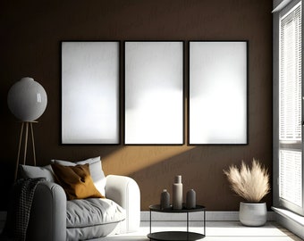 3 Frame Mockup, Mockup Frame, Boho Mockup, Frame Mock Up, Wood Frame Mockup, Wall Art Mockup, Poster Mockup, Styled Mockup, Photo Mockup