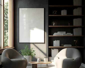 1 Mockup Frames - High quality Wall Mock up - Interior Home Wall Frames - Styled Mockup - Minimalist Wall Art - Modern Design